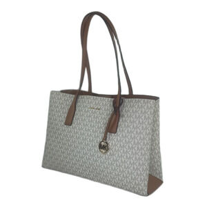 Michael Kors Ruthie Medium Signature Logo Canvas Tote Bag -Vanilla/Acorn - NWT